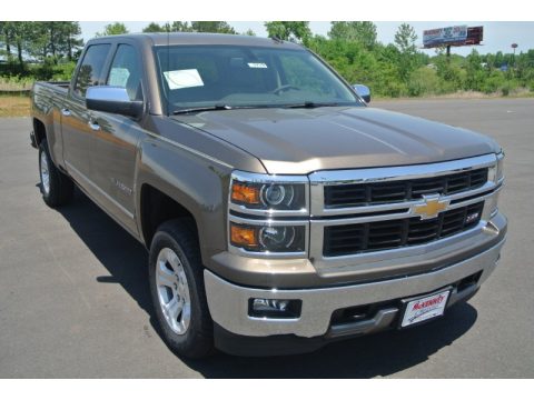 Brownstone Metallic Chevrolet Silverado 1500 LTZ Z71 Crew Cab 4x4.  Click to enlarge.