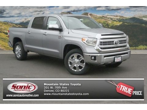 Silver Sky Metallic Toyota Tundra 1794 Edition Crewmax 4x4.  Click to enlarge.