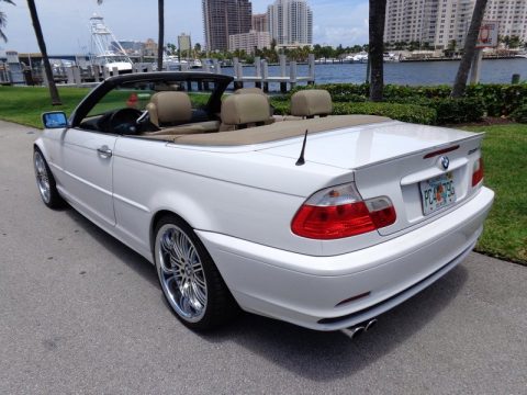 Alpine White BMW 3 Series 330i Convertible.  Click to enlarge.