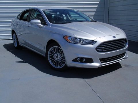 Ingot Silver Ford Fusion Hybrid SE.  Click to enlarge.