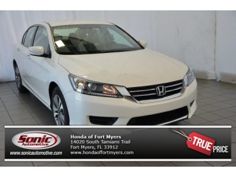 White Orchid Pearl Honda Accord LX Sedan.  Click to enlarge.