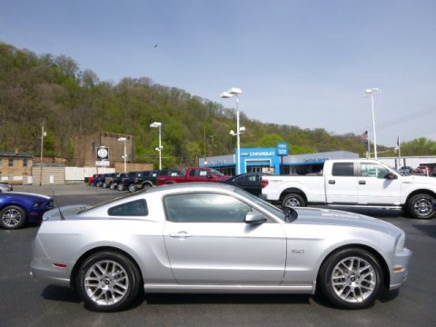Ingot Silver Ford Mustang GT Premium Coupe.  Click to enlarge.