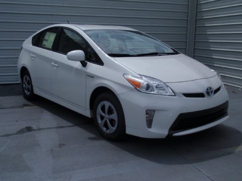 Blizzard White Pearl Toyota Prius Two Hybrid.  Click to enlarge.