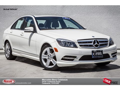 Arctic White Mercedes-Benz C 300 Luxury.  Click to enlarge.