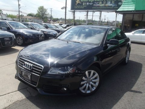Brilliant Black Audi A4 2.0T quattro Sedan.  Click to enlarge.