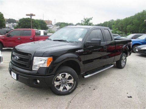 Tuxedo Black Ford F150 STX SuperCab.  Click to enlarge.