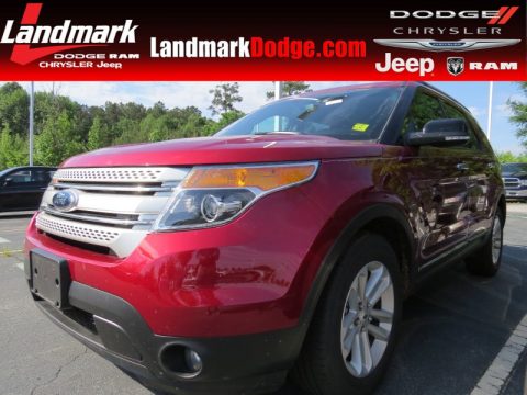 Ruby Red Metallic Ford Explorer XLT.  Click to enlarge.