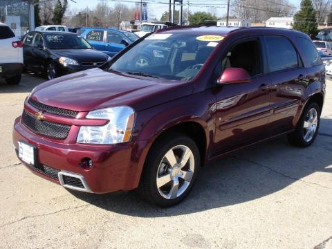 Deep Ruby Red Metallic Chevrolet Equinox Sport AWD.  Click to enlarge.