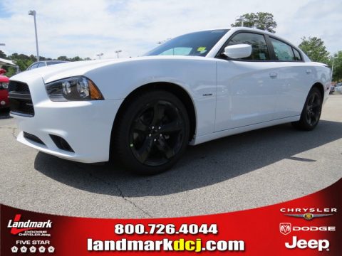 Bright White Dodge Charger R/T Plus.  Click to enlarge.