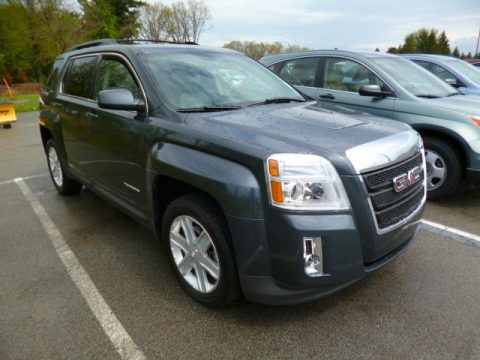 Cyber Gray Metallic GMC Terrain SLT AWD.  Click to enlarge.