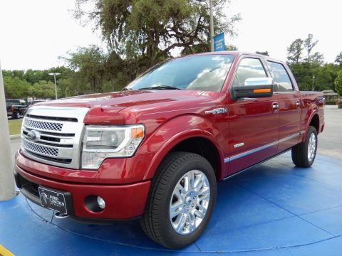 Ruby Red Ford F150 Platinum SuperCrew 4x4.  Click to enlarge.