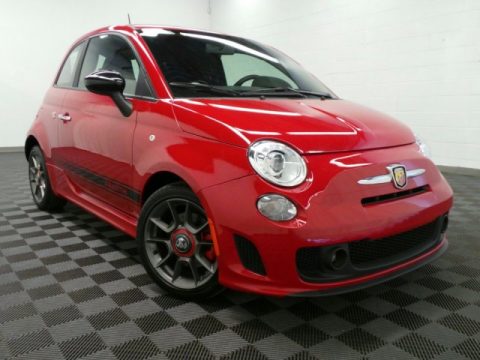 Rosso (Red) Fiat 500 Abarth.  Click to enlarge.