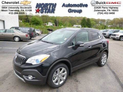 Carbon Black Metallic Buick Encore Leather AWD.  Click to enlarge.