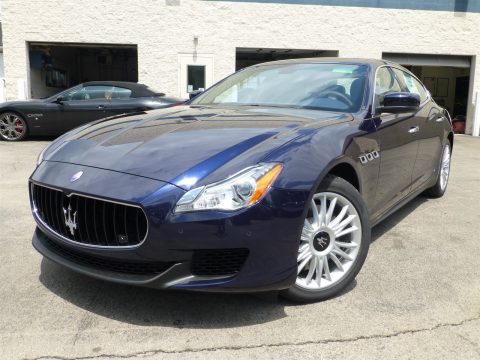 Blu Passione (Passion Blue) Maserati Quattroporte S Q4 AWD.  Click to enlarge.