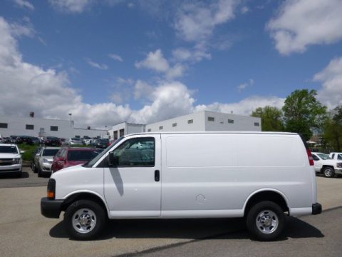 Summit White Chevrolet Express 1500 Cargo WT AWD.  Click to enlarge.