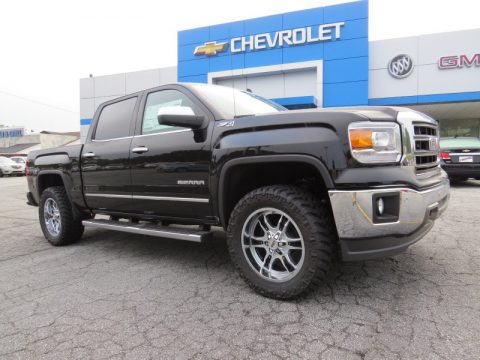 Onyx Black GMC Sierra 1500 SLT Crew Cab 4x4.  Click to enlarge.