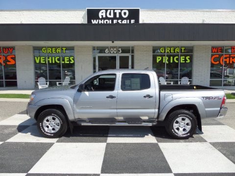 Silver Sky Metallic Toyota Tacoma V6 TRD Double Cab 4x4.  Click to enlarge.