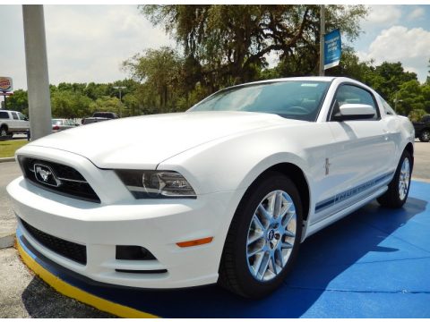 Oxford White Ford Mustang V6 Premium Coupe.  Click to enlarge.