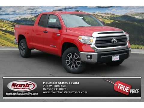 Barcelona Red Metallic Toyota Tundra SR5 TRD Double Cab 4x4.  Click to enlarge.