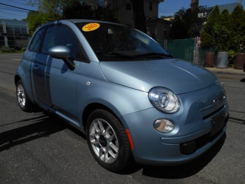 Luce Blu (Light Blue) Fiat 500 Pop.  Click to enlarge.