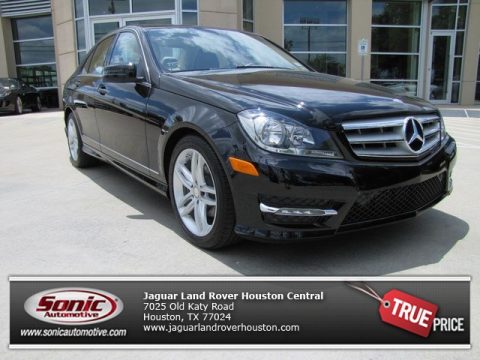 Black Mercedes-Benz C 250 Sport.  Click to enlarge.