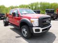 Front 3/4 View of 2015 Ford F550 Super Duty XL Crew Cab 4x4 Chassis #2