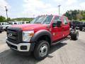 Front 3/4 View of 2015 Ford F550 Super Duty XL Crew Cab 4x4 Chassis #4