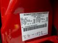Ford Color Code F1 Vermillion Red #20