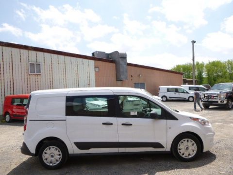 Frozen White Ford Transit Connect XLT Van.  Click to enlarge.