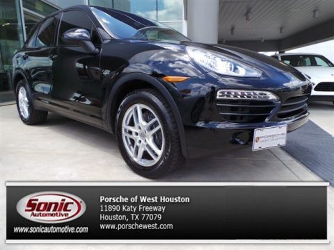 Black Porsche Cayenne Diesel.  Click to enlarge.