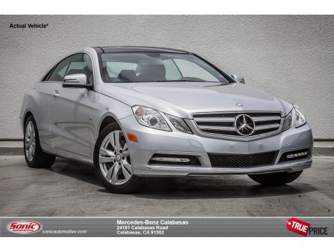 Iridium Silver Metallic Mercedes-Benz E 350 Coupe.  Click to enlarge.