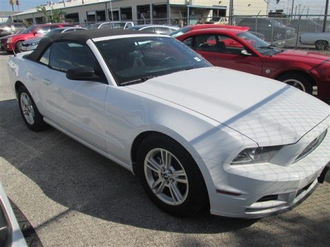 Oxford White Ford Mustang V6 Convertible.  Click to enlarge.