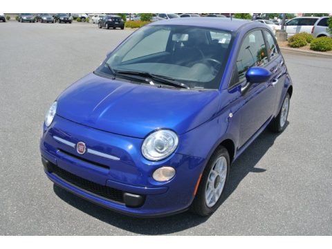Azzuro (Blue) Fiat 500 Pop.  Click to enlarge.