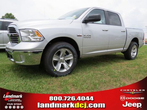 Bright Silver Metallic Ram 1500 Big Horn Crew Cab.  Click to enlarge.