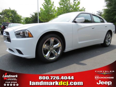 Bright White Dodge Charger SXT.  Click to enlarge.