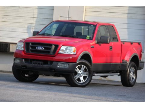 Bright Red Ford F150 FX4 SuperCab 4x4.  Click to enlarge.