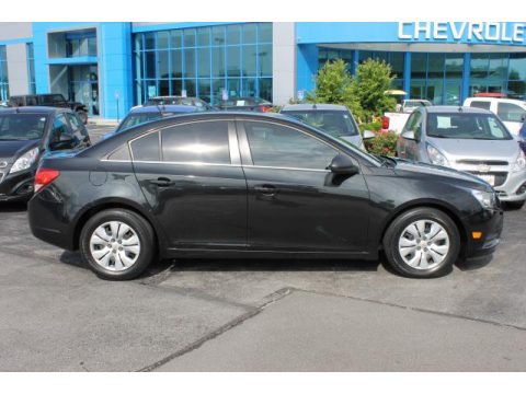Black Granite Metallic Chevrolet Cruze LS.  Click to enlarge.