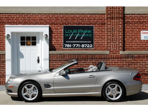 Pewter Silver Metallic Mercedes-Benz SL 55 AMG Roadster.  Click to enlarge.