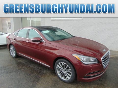 Pamplona Red Hyundai Genesis 3.8 Sedan.  Click to enlarge.