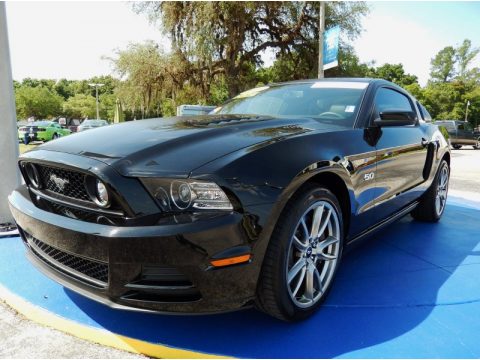 Black Ford Mustang GT Premium Coupe.  Click to enlarge.