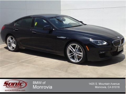 Black Sapphire Metallic BMW 6 Series 640i Gran Coupe.  Click to enlarge.