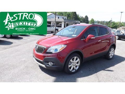 Ruby Red Metallic Buick Encore Leather AWD.  Click to enlarge.