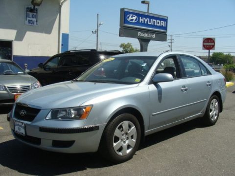 Silver Blue Hyundai Sonata GLS.  Click to enlarge.