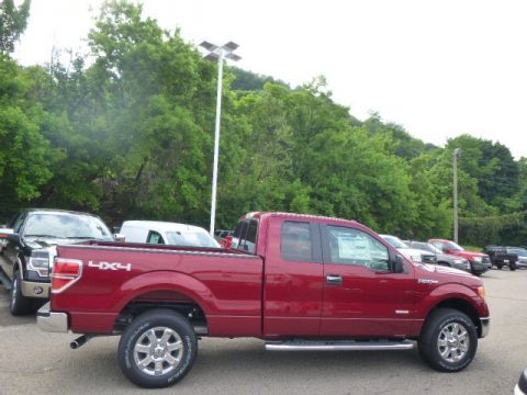Ruby Red Ford F150 XLT SuperCab 4x4.  Click to enlarge.