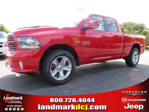 Flame Red Ram 1500 Sport Quad Cab. Click to enlarge. Flame Red Ram 1500 Sport Quad Cab. Click to enlarge.