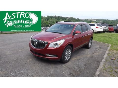 Crystal Red Tintcoat Buick Enclave Leather AWD.  Click to enlarge.