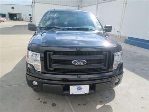 Tuxedo Black Ford F150 STX Regular Cab.  Click to enlarge.