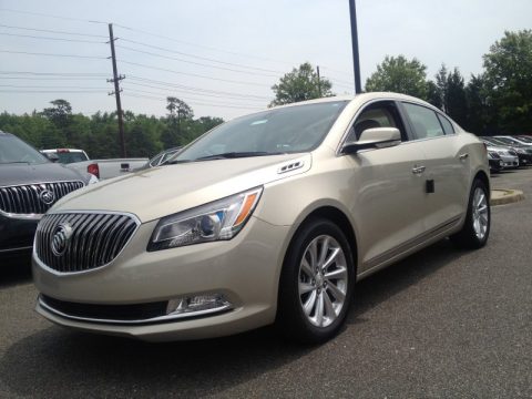 Champagne Silver Metallic Buick LaCrosse Leather.  Click to enlarge.