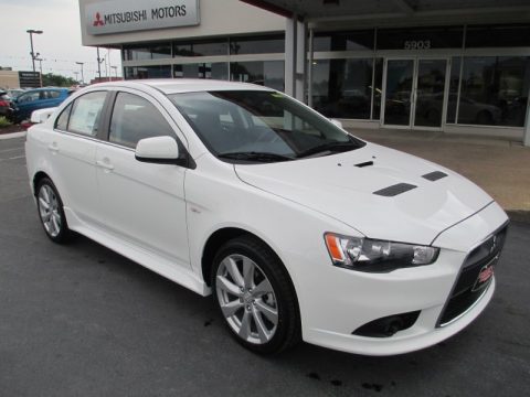 Wicked White Mitsubishi Lancer RALLIART AWC.  Click to enlarge.