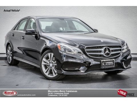 Black Mercedes-Benz E 350 Coupe.  Click to enlarge.